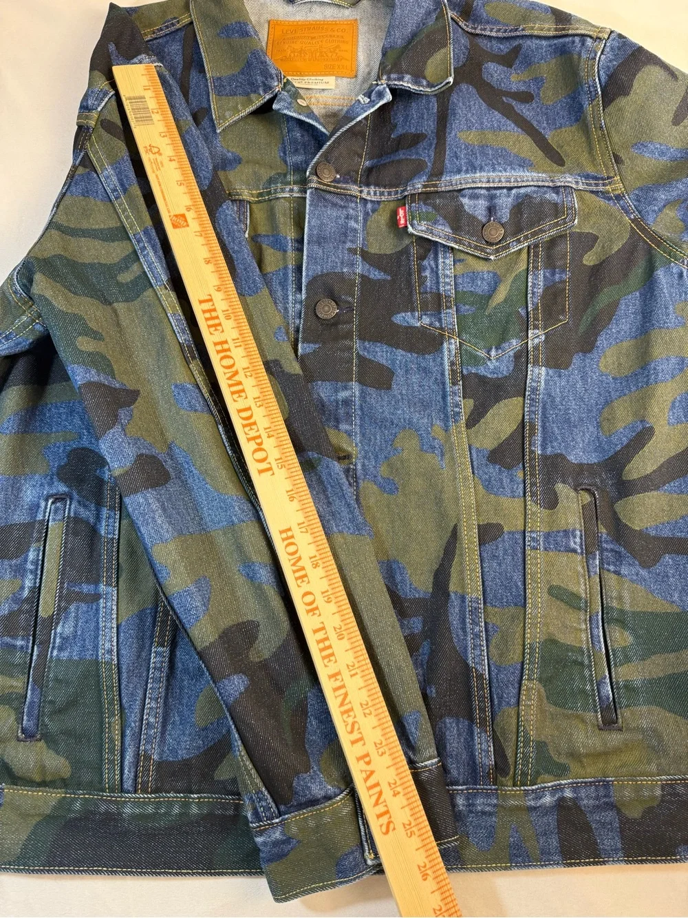 Levi's Big E Camo Denim Trucker Jacket